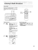 Preview for 13 page of Panasonic RX-E300 Operating Instrucctions