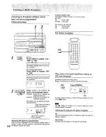 Preview for 14 page of Panasonic RX-E300 Operating Instrucctions