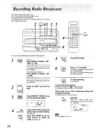 Preview for 22 page of Panasonic RX-E300 Operating Instrucctions