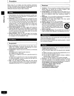 Предварительный просмотр 4 страницы Panasonic rx-ed707 Cobra Operating Instructions Manual