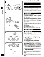 Предварительный просмотр 8 страницы Panasonic rx-ed707 Cobra Operating Instructions Manual