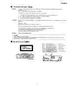 Preview for 3 page of Panasonic rx-ed707 Cobra Service Manual