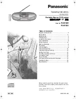 Panasonic RX-ES23 Operating Instructions Manual preview