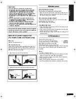 Preview for 3 page of Panasonic RX-ES29 Operating Instructions Manual