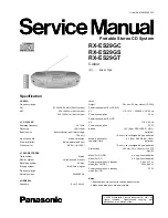 Preview for 1 page of Panasonic RX-ES29GS Service Manual