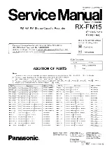 Preview for 12 page of Panasonic RX-FM15 Service Manual