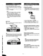 Preview for 5 page of Panasonic RX-FT510 Operating Instructions Manual