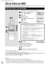 Preview for 34 page of Panasonic RX-MDX55 Instruction Manual