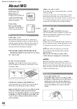 Предварительный просмотр 46 страницы Panasonic RX-MDX55 Instruction Manual