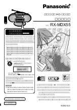 Preview for 1 page of Panasonic RX-MDX55 User Manual