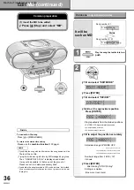 Preview for 36 page of Panasonic RX-MDX61 Instruction Manual