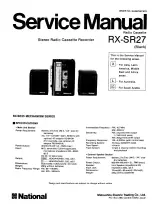 Preview for 5 page of Panasonic RX-SR27 Service Manual