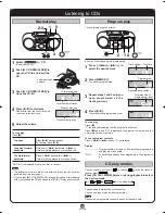 Предварительный просмотр 4 страницы Panasonic RXD13 - RADIO CASS. W/CD-LOW Operating Instructions Manual