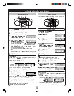 Preview for 3 page of Panasonic RXD15 - RADIO CASSETTE W/CD Operating Instructions Manual