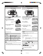 Preview for 4 page of Panasonic RXD15 - RADIO CASSETTE W/CD Operating Instructions Manual