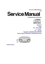 Panasonic RXD15 - RADIO CASSETTE W/CD Service Manual preview