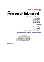 Preview for 1 page of Panasonic RXD15 - RADIO CASSETTE W/CD Service Manual