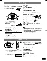 Preview for 9 page of Panasonic RXD29 - RADIO CASSETTE W/CD Operating Instructions Manual