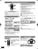 Предварительный просмотр 10 страницы Panasonic RXD29 - RADIO CASSETTE W/CD Operating Instructions Manual