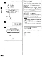 Предварительный просмотр 6 страницы Panasonic RXDS16 - RADIO CASSETTE W/CD Operating Instructions Manual