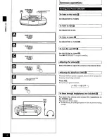 Предварительный просмотр 6 страницы Panasonic RXDS17 - RADIO CASSETTE W/CD Operating Instructions Manual