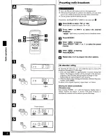 Предварительный просмотр 8 страницы Panasonic RXDS17 - RADIO CASSETTE W/CD Operating Instructions Manual