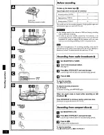 Предварительный просмотр 12 страницы Panasonic RXDS17 - RADIO CASSETTE W/CD Operating Instructions Manual