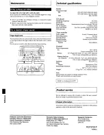 Предварительный просмотр 16 страницы Panasonic RXDS17 - RADIO CASSETTE W/CD Operating Instructions Manual