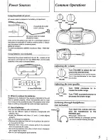 Предварительный просмотр 5 страницы Panasonic RXDS7 - RADIO CASSETTE W/CD Operating Instructions Manual