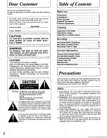 Preview for 2 page of Panasonic RXDT530 - RADIO CASSETTE W/CD Operating Instructions Manual