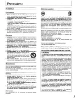 Preview for 3 page of Panasonic RXDT530 - RADIO CASSETTE W/CD Operating Instructions Manual