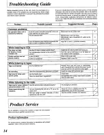 Preview for 14 page of Panasonic RXDT530 - RADIO CASSETTE W/CD Operating Instructions Manual