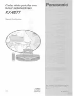 Preview for 37 page of Panasonic RXED77 - RADIO CASSETTE W/CD Operating Instructions Manual