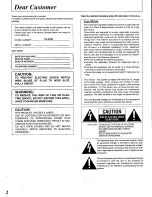 Preview for 2 page of Panasonic RXED90 - RADIO CASSETTE W/CD Operating Instructions Manual