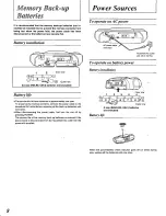 Preview for 8 page of Panasonic RXED90 - RADIO CASSETTE W/CD Operating Instructions Manual