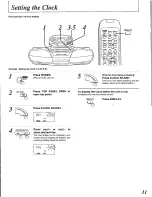 Preview for 11 page of Panasonic RXED90 - RADIO CASSETTE W/CD Operating Instructions Manual