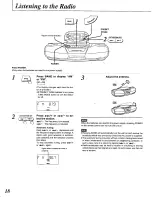 Preview for 18 page of Panasonic RXED90 - RADIO CASSETTE W/CD Operating Instructions Manual