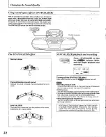 Preview for 22 page of Panasonic RXED90 - RADIO CASSETTE W/CD Operating Instructions Manual