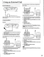 Preview for 33 page of Panasonic RXED90 - RADIO CASSETTE W/CD Operating Instructions Manual