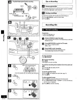 Preview for 16 page of Panasonic RXES20 - RADIO CASSETTE W/CD Operating Instructions Manual