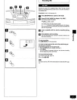 Preview for 17 page of Panasonic RXES20 - RADIO CASSETTE W/CD Operating Instructions Manual