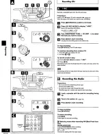 Предварительный просмотр 18 страницы Panasonic RXES20 - RADIO CASSETTE W/CD Operating Instructions Manual