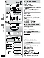 Предварительный просмотр 18 страницы Panasonic RXEX1 - RADIO CASSETTE W/CD Operating Instructions Manual