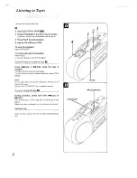 Предварительный просмотр 7 страницы Panasonic RXFS430 - RADIO CASSETTE-LOW P Operating Instructions Manual