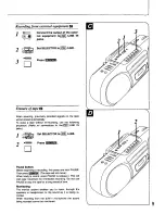 Предварительный просмотр 9 страницы Panasonic RXFS470 - RADIO CASSETTE-LOW Operating Instructions Manual