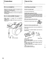 Предварительный просмотр 10 страницы Panasonic RXFS470 - RADIO CASSETTE-LOW Operating Instructions Manual