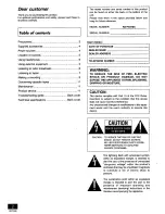 Предварительный просмотр 2 страницы Panasonic RXFS470A - RADIO CASSETTE-LOW P Operating Instructions Manual