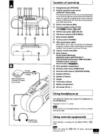 Предварительный просмотр 5 страницы Panasonic RXFS470A - RADIO CASSETTE-LOW P Operating Instructions Manual