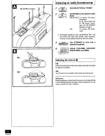 Предварительный просмотр 6 страницы Panasonic RXFS470A - RADIO CASSETTE-LOW P Operating Instructions Manual