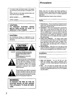 Предварительный просмотр 2 страницы Panasonic RXFT530 - RADIO/DUAL CASS-LOW Operating Instructions Manual